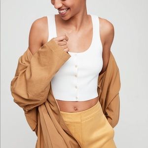 Aritzia Wilfred Knit sweater tank (black)